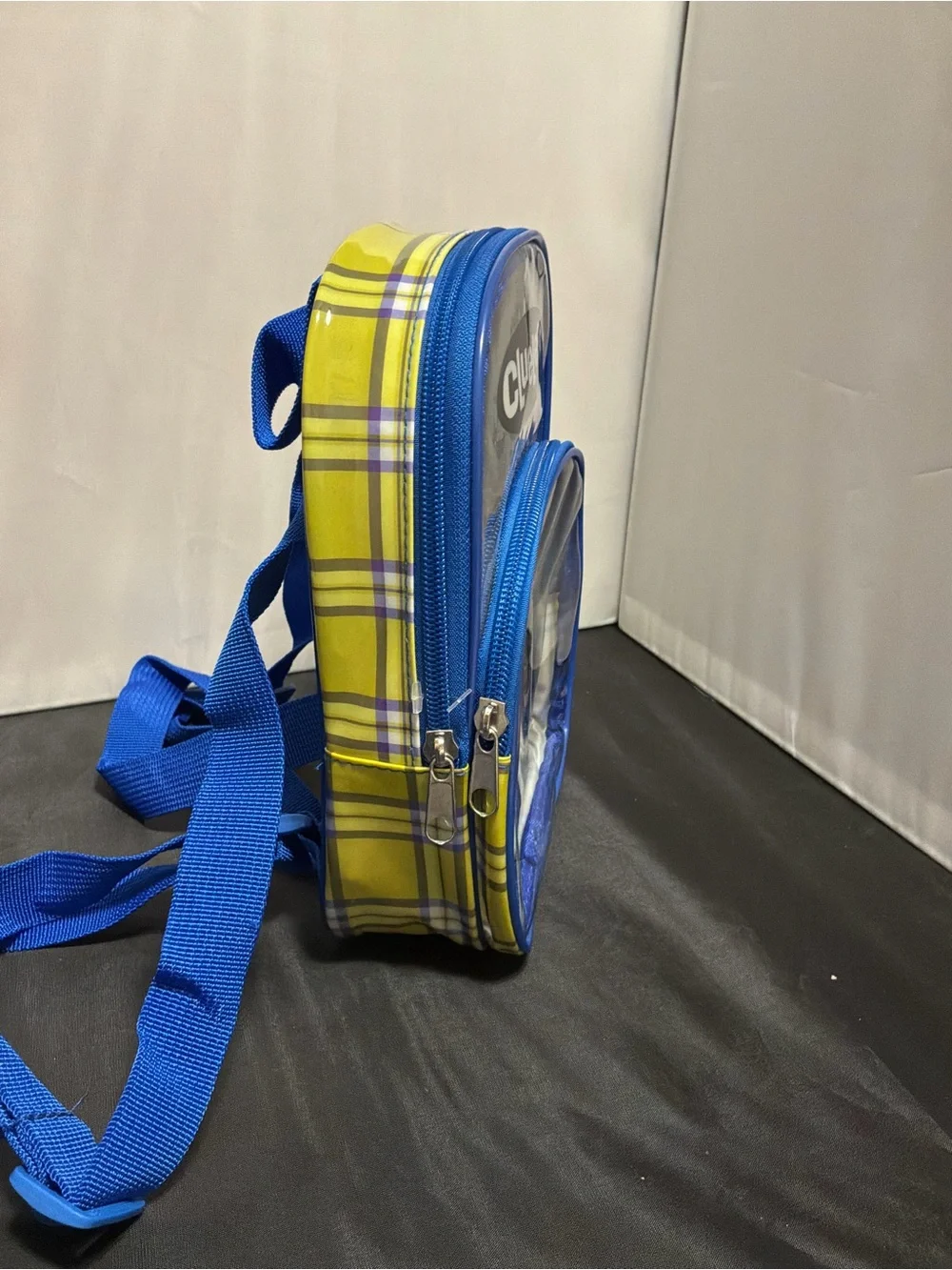 Clueless Clear Mini Backpack - Blue Trim